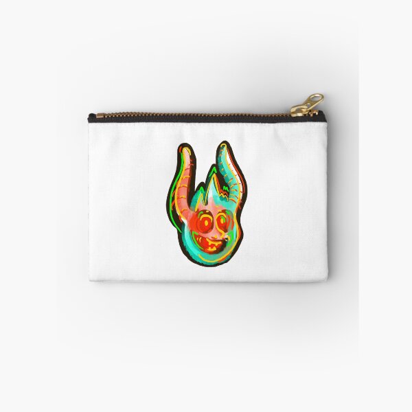 Item preview, fireball devil cartoon mask sticker designed and sold by The Nerd Gift Source.