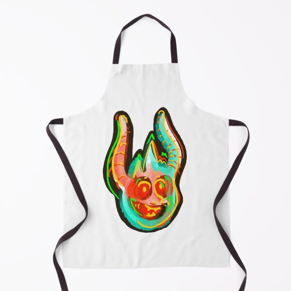 Item preview, fireball devil cartoon mask sticker designed and sold by The Nerd Gift Source.