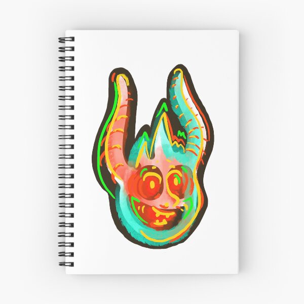 Item preview, fireball devil cartoon mask sticker designed and sold by The Nerd Gift Source.