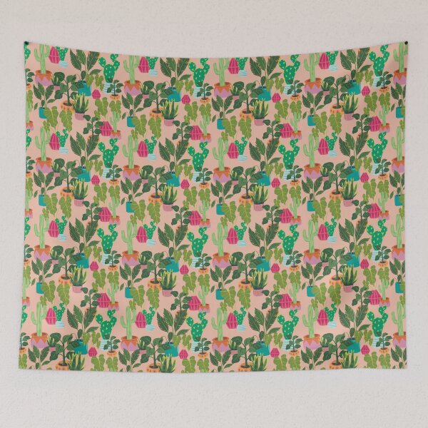 Item preview, Indoor Jungle - peach designed and sold by Courtney Nicholls.