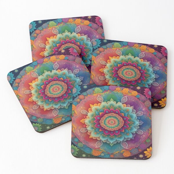 Item preview, Celestial Harmony: Rainbow Mandala designed and sold by Dshoppin.