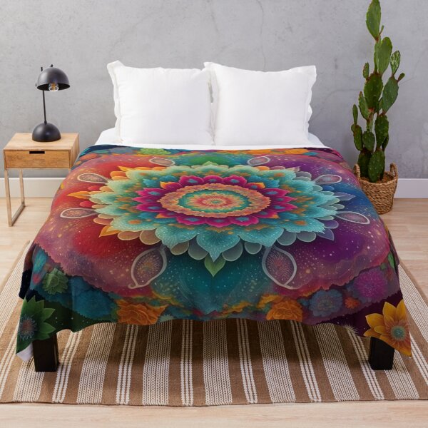 Item preview, Celestial Harmony: Rainbow Mandala designed and sold by Dshoppin.