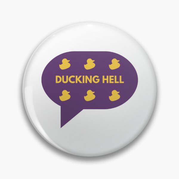 Item preview, Ducking Hell Purple Yellow Ducks designed and sold by OwlReally.