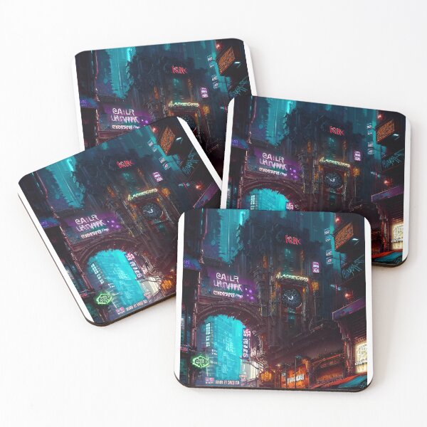 Item preview, Downtown Cityscape - Cyber City Scene designed and sold by Delerat7.