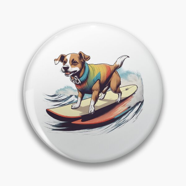 Item preview, Dog on Surfboard designed and sold by Realizey.