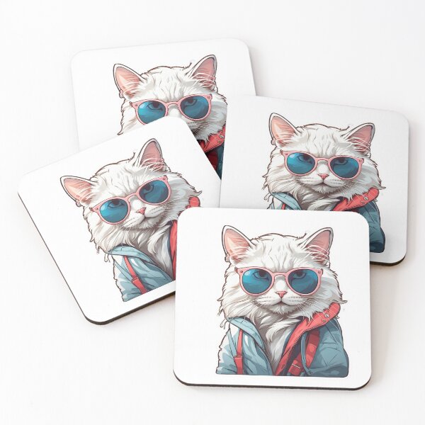 Item preview, Stylish Cat in Shades - Contemporary Design for Trendy Cat Fans designed and sold by sadsapiens.