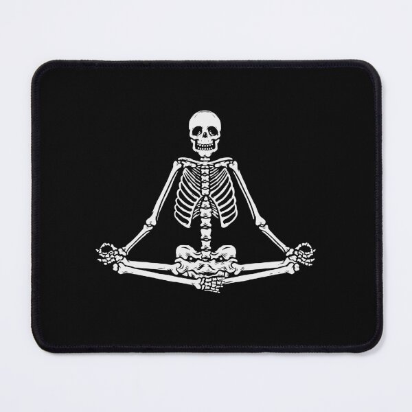 Item preview, Tranquil Halloween Skeleton in Lotus Pose designed and sold by ElLocoMus.