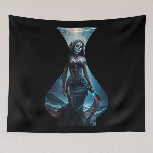 Item preview, Sirenas Dia de La Muerte in a Genie Bottle designed and sold by SirenasWorld.
