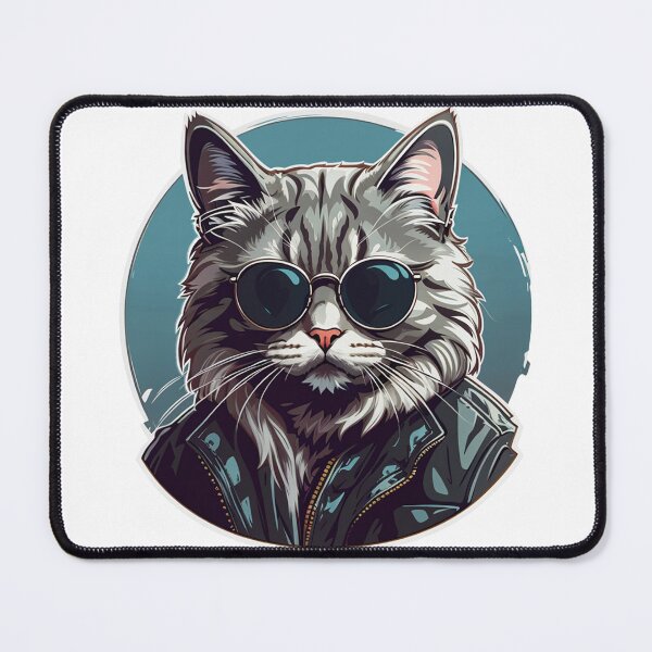 Item preview, Street Style Feline - Cool Cat with Sunglasses for Urban Trendsetters designed and sold by sadsapiens.