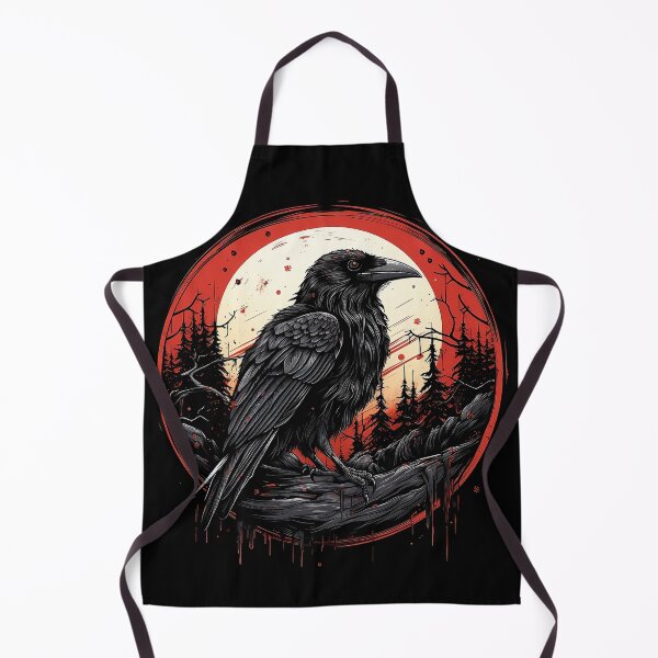 Item preview, Cuervo negro en una rama designed and sold by Lajon97.