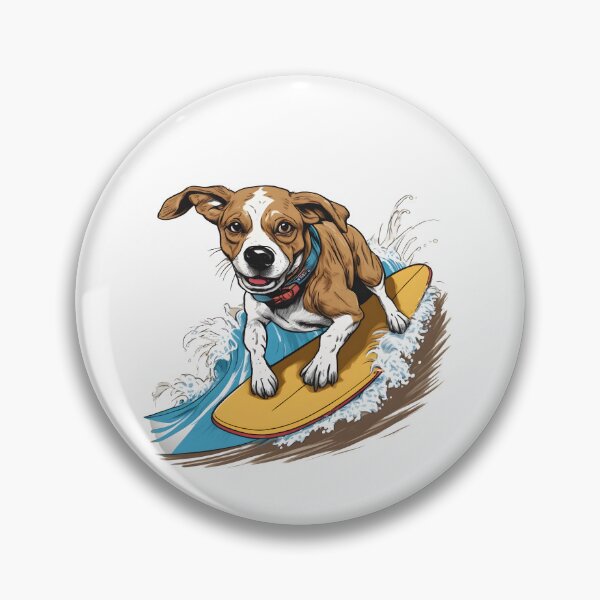 Item preview, Dog on Surfboard designed and sold by Realizey.