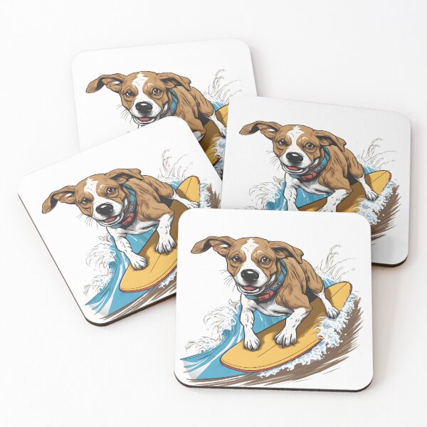 Item preview, Dog on Surfboard designed and sold by Realizey.