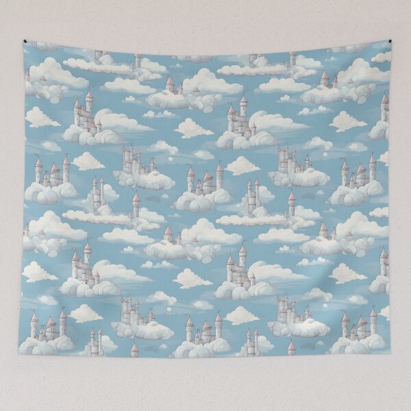 Item preview, Castles Pattern 6 - In The Sky designed and sold by DigitalPatternx.