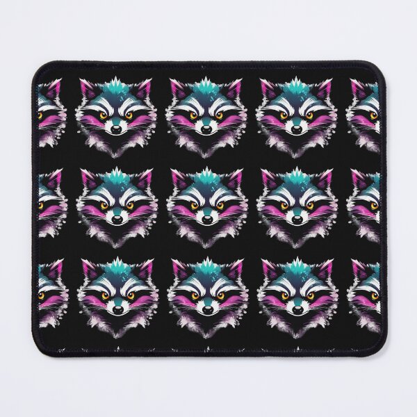 Item preview, Watercolor Raccoon Face designed and sold by TodoDecoArt.