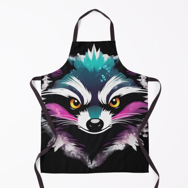 Item preview, Watercolor Raccoon Face designed and sold by TodoDecoArt.