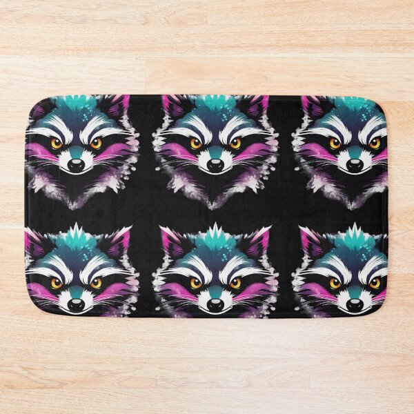 Item preview, Watercolor Raccoon Face designed and sold by TodoDecoArt.