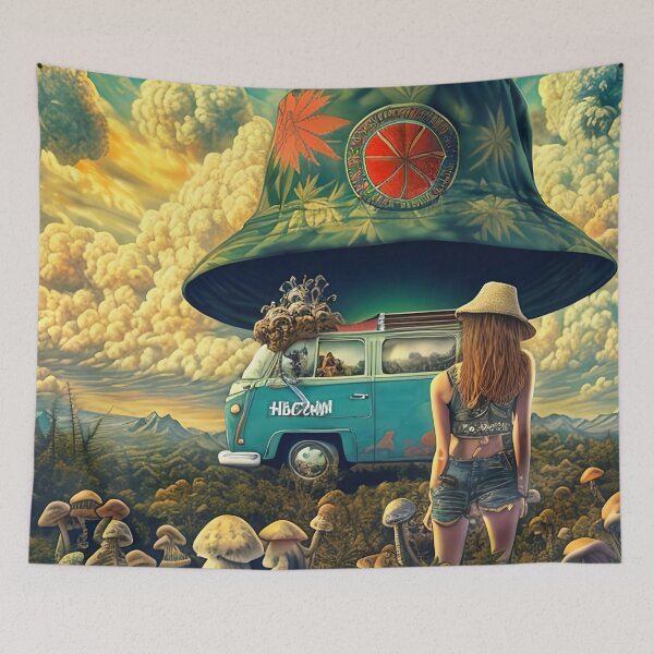 Item preview, psychedelic, trippy, shrooms, hippy art designed and sold by KreativeSouls.