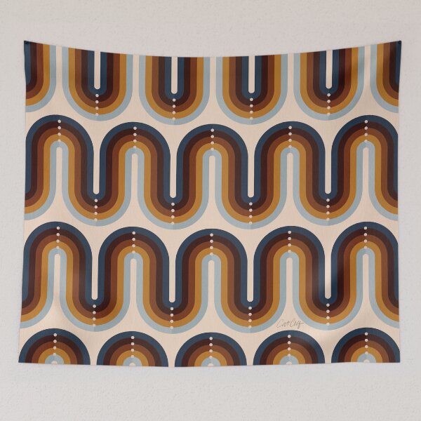 Item preview, Retro Squiggle – Bohemian designed and sold by Cat Coquillette.