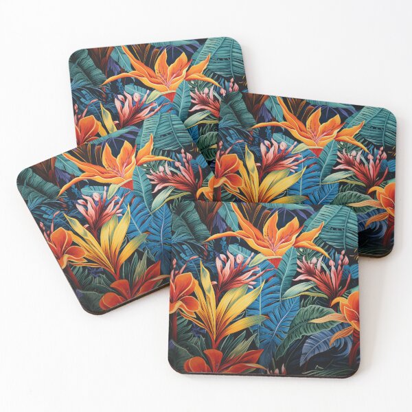 Item preview, Paradise Tropical Floral Plants designed and sold by Myra365Art.