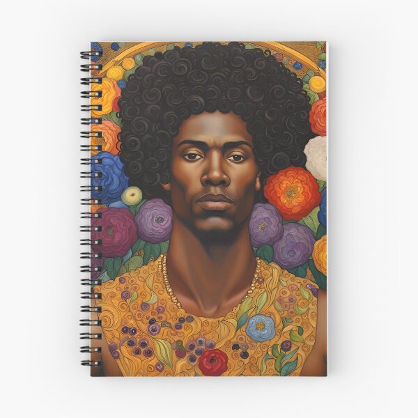 Item preview, Beautiful Black Man with Flowers designed and sold by Glimmersmith.