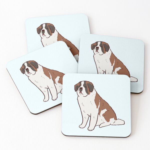 Item preview, Saint Bernard sitting illustration  designed and sold by Mayarart.
