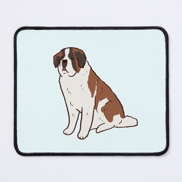 Item preview, Saint Bernard sitting illustration designed and sold by Mayarart.