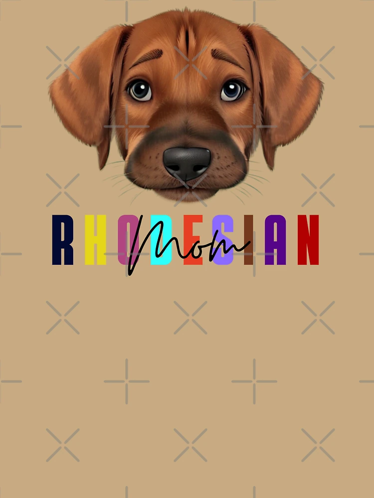 Aperçu 6 sur 6. Sweat à capuche oversize premium avec l'œuvre Chiot Rhodesian Ridgeback - Maman Rhodesian créée et vendue par ChickNickStudio.