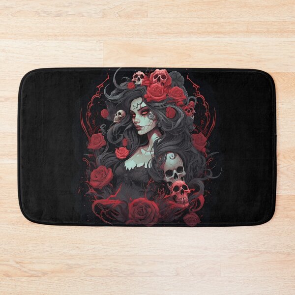Item preview, Dark Woman Skull and Roses designed and sold by Lajon97.
