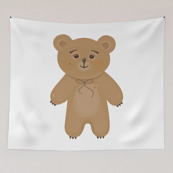 Item preview, Cute red bear kawaii boho style designed and sold by OM-lova.