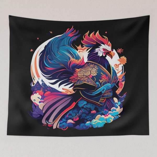 Item preview, Kimono Rooster designed and sold by TodoDecoArt.