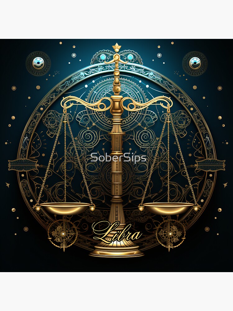 Zodiac Academy Libra Elegant Balance and Harmony Art for