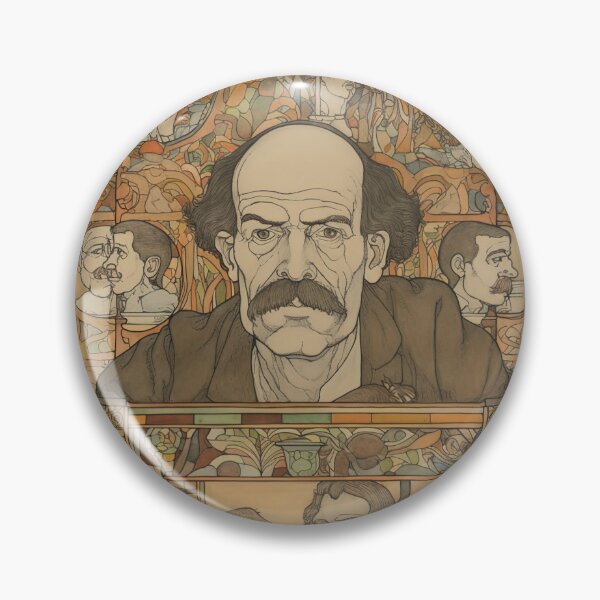 Artikelvorschau, Zeichnung von Gilles Deleuze entworfen und verkauft von ComicsFactory.
