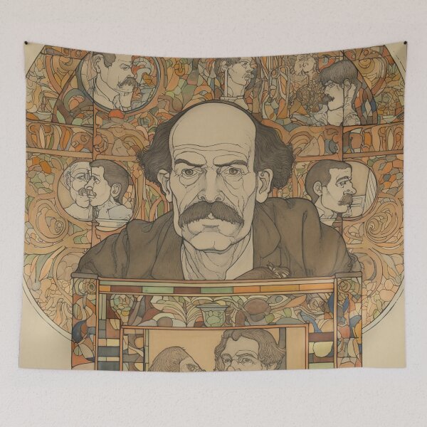 Item preview, Gilles Deleuze drawing designed and sold by ComicsFactory.