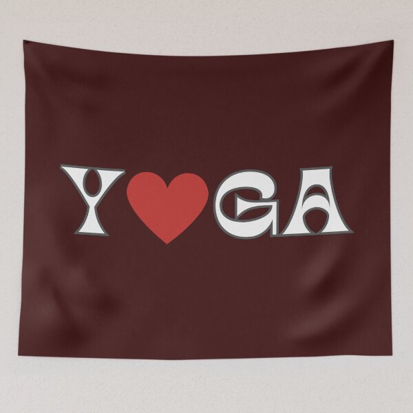Item preview, I love Yoga, Yoga with a heart. designed and sold by Gilby-Designs.
