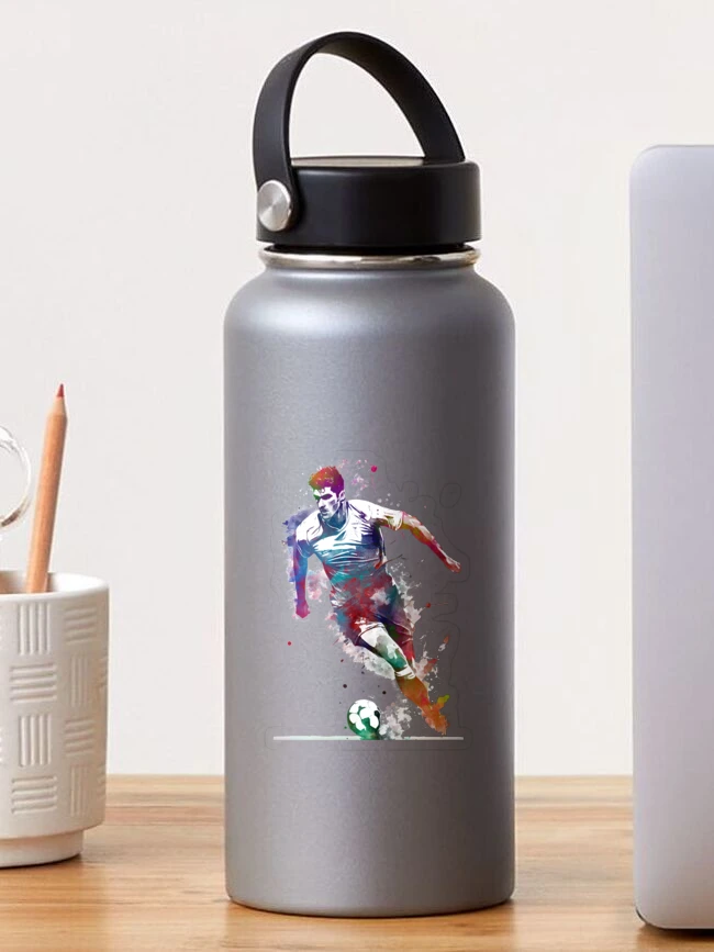 Prink Football Print Water Bottles For Men, Football Player Sipper Bottles, Si