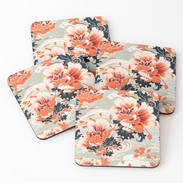 Item preview, Timeless Patterns: Tsubaki Tranquility. Premium Seamless Floral Pattern Design designed and sold by HIKARI Creations.