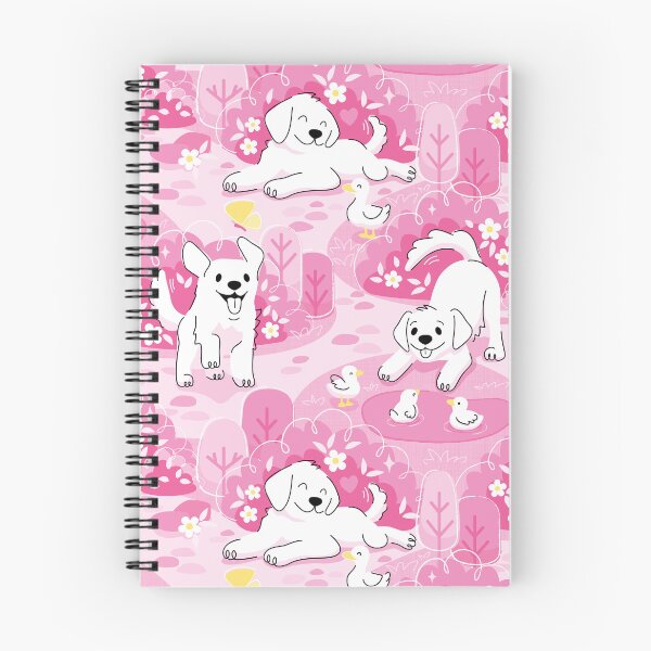 Item preview, Golden Retriever Puppy in Pink Garden designed and sold by miavaldez.