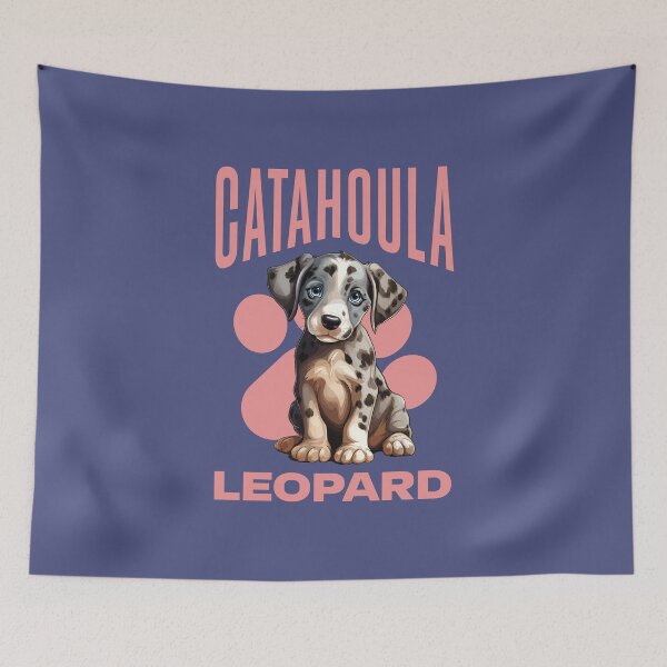 Item preview, Cute Catahoula Leopard Puppy - Catahoula Leopard Dog Lover Pink designed and sold by lovealva.