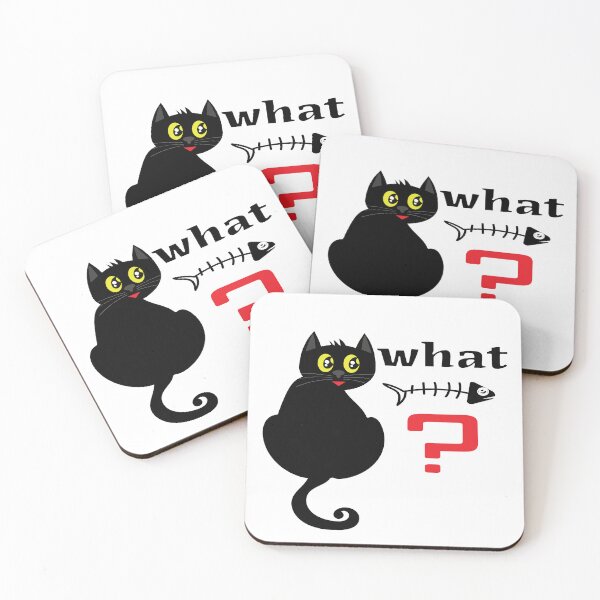 Item preview, Meowtastic! Cat What? Black cat with his favorite things. designed and sold by jojokrap-2023.