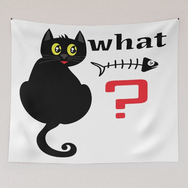 Item preview, Meowtastic! Cat What? Black cat with his favorite things. designed and sold by jojokrap-2023.