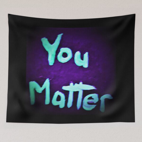 Item preview, You Matter Blue Purple designed and sold by craftsbydaphy.