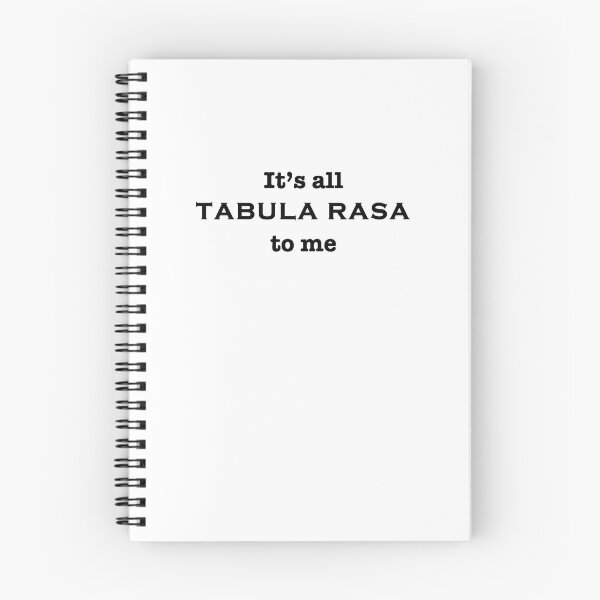 Item preview, It's all TABULA RASA to me (black on white) designed and sold by Photos By Fotini.