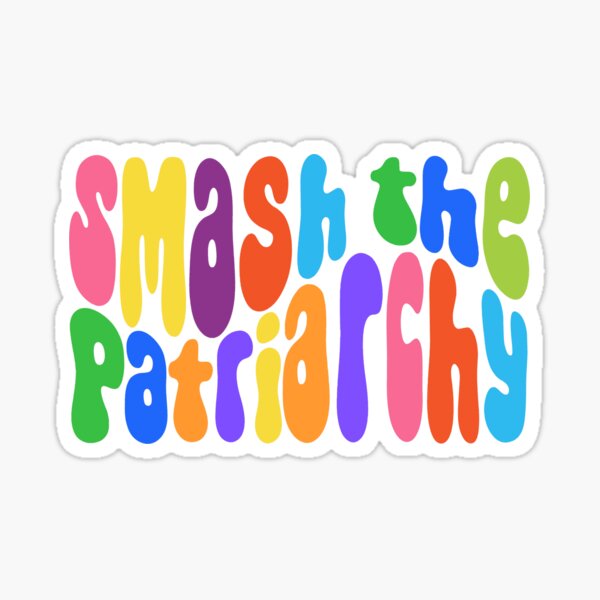 Item preview, Smash The Patriarchy Rainbow Word Art designed and sold by Unhinged Heather.