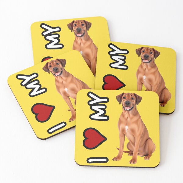 Item preview, I love my dog - Animated Rhodesian Ridgeback in 3D style designed and sold by ChickNickStudio.