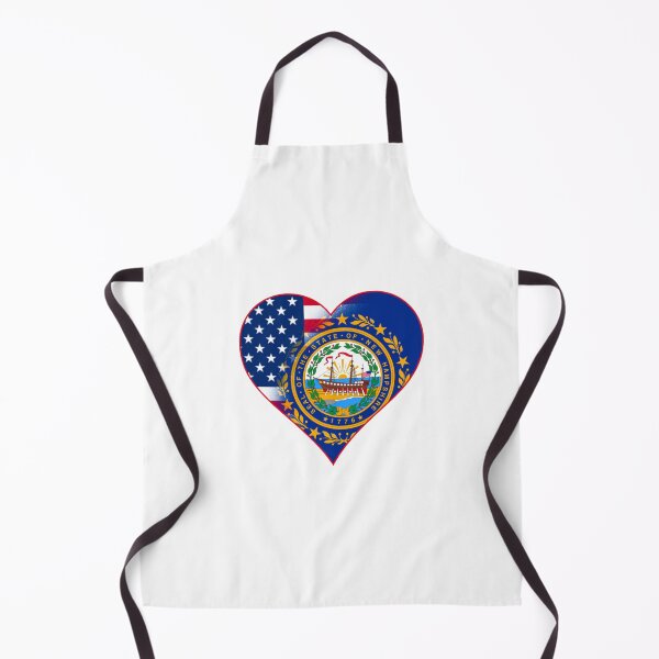 Item preview, State of New Hampshire Flag and American Flag Fusion Design designed and sold by Gsallicat.