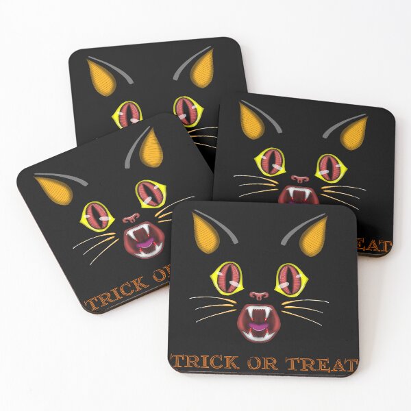 Item preview, TRICK OR TREAT BLACK KITTY HALLOWEEN designed and sold by La Loca.
