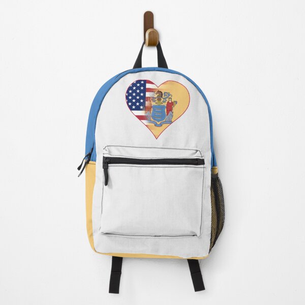 Item preview, State of New Jersey Flag and American Flag Fusion Design designed and sold by Gsallicat.