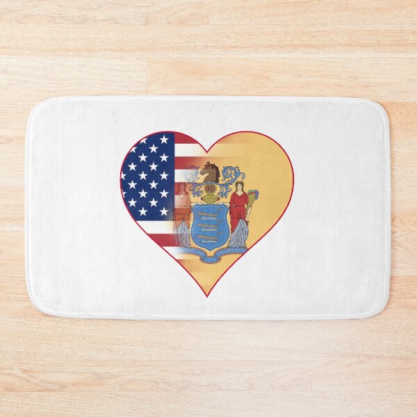 Item preview, State of New Jersey Flag and American Flag Fusion Design designed and sold by Gsallicat.