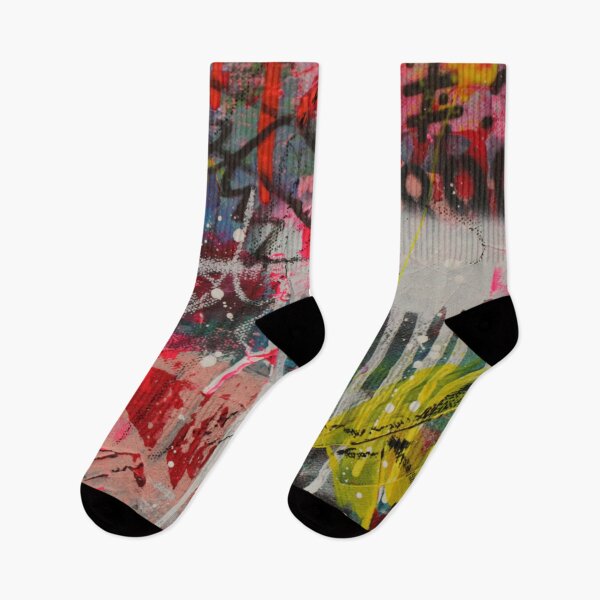 Item preview, JKalani Multicolored Grunge Graffiti Styled Painting designed and sold by jkalani.