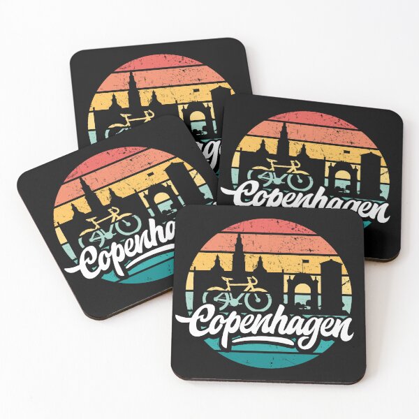 Item preview, Copenhagen Cyclist Sunset Vintage Retro Bike designed and sold by Pau Baz.